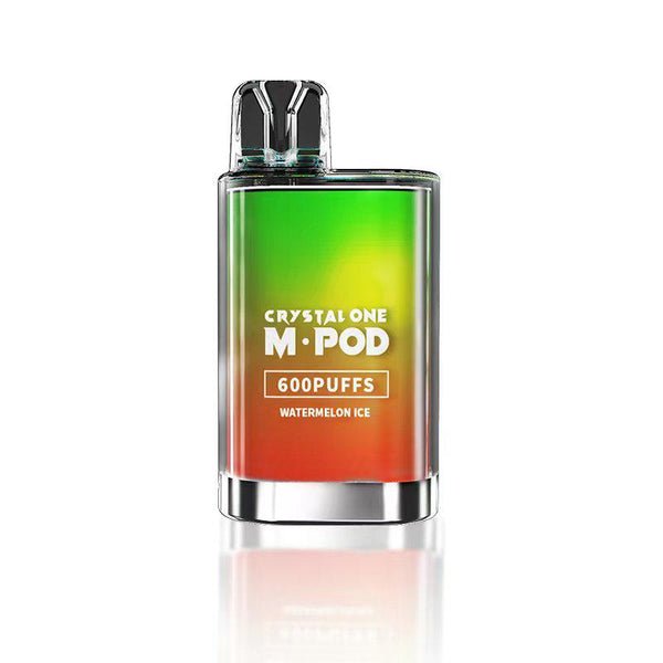 Crystal M Pod 600 Disposable Vape Pod-Box of 10-Watermelon Ice-vapeukwholesale