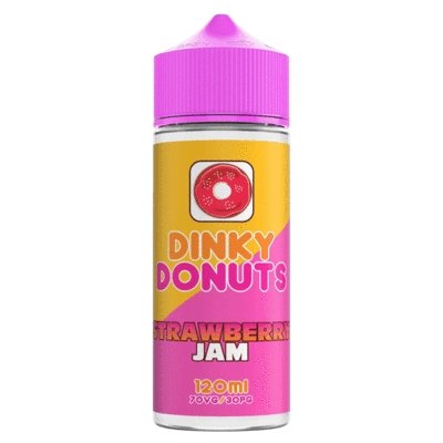 Dinky Donuts 100ml Shortfill-Strawberry Jam-vapeukwholesale