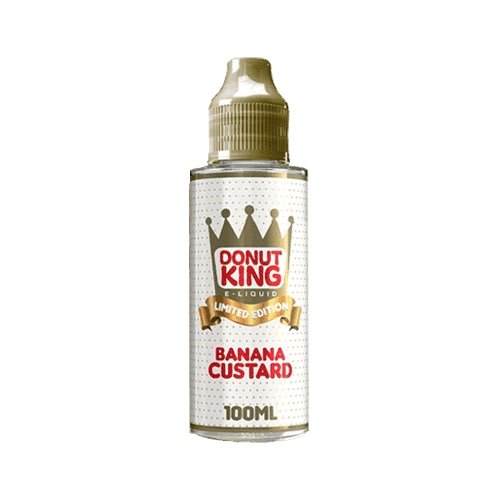 Donut King Limited 100ml Shortfill-Banana Custard-vapeukwholesale