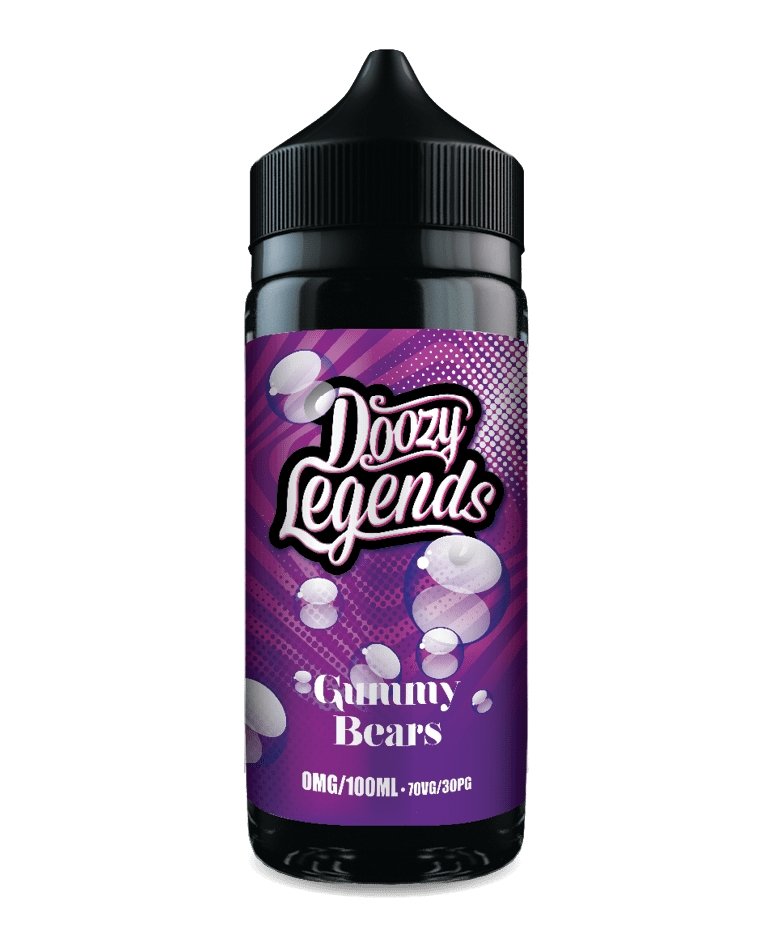 Doozy Legends 100ml E-Liquid Shortfills-Gummy Bears-vapeukwholesale