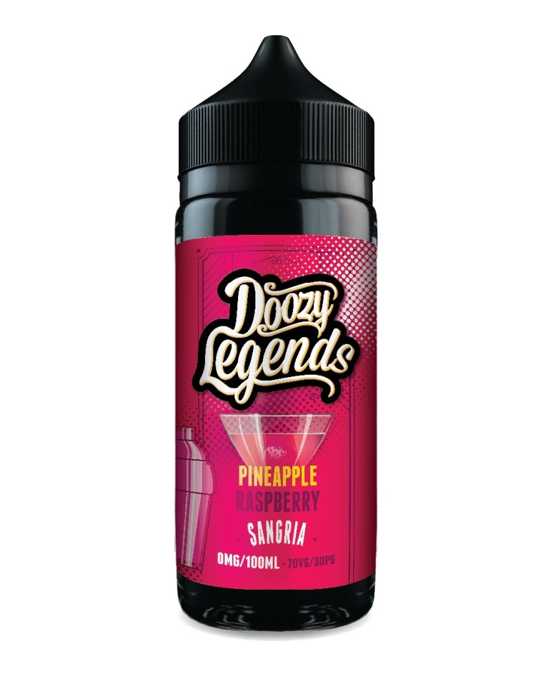 Doozy Legends 100ml E-Liquid Shortfills-Pineapple Raspberry-vapeukwholesale