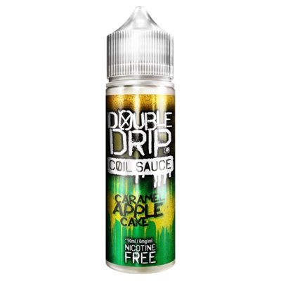 Double Drip 50ml Shortfill-Caramel Apple Cake-vapeukwholesale