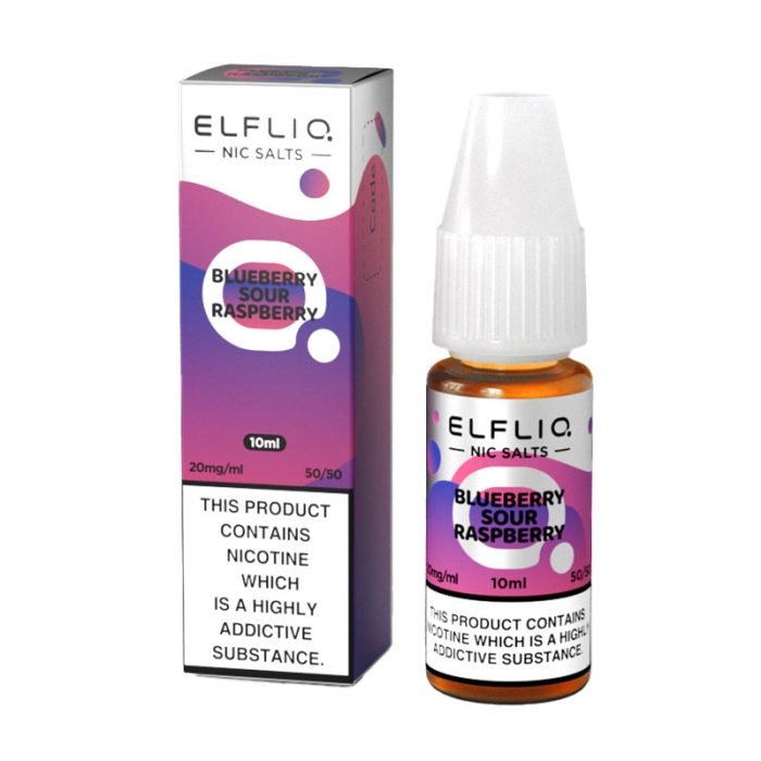 Elf Bar Elfliq Nic Salt - Box of 10-Blue Sour Raspberry-vapeukwholesale