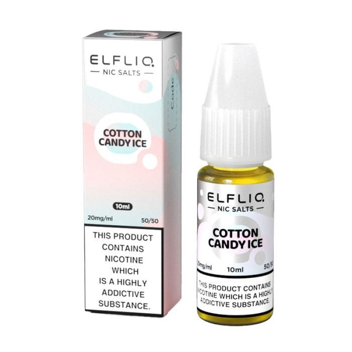 Elf Bar Elfliq Nic Salt - Box of 10-Cotton Candy Ice-vapeukwholesale