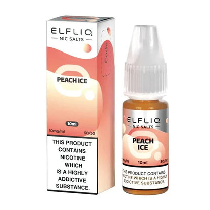 Elf Bar Elfliq Nic Salt - Box of 10-Peach Ice *New*-vapeukwholesale