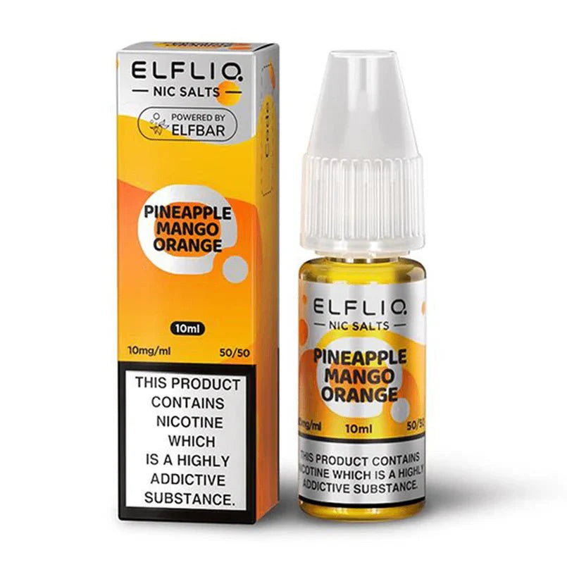 Elf Bar Elfliq Nic Salt - Box of 10-Pineapple Mango Orange-vapeukwholesale