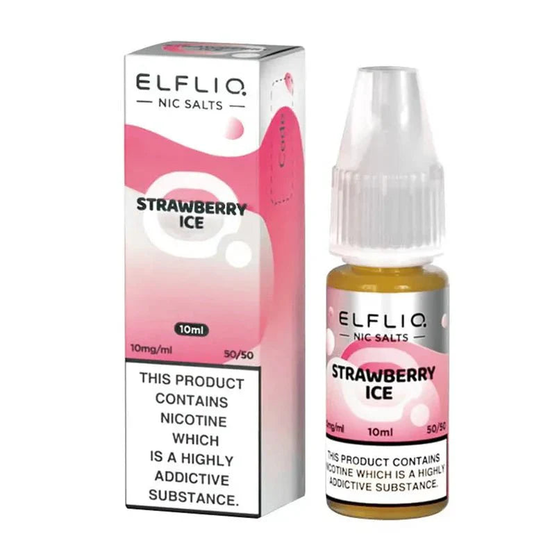 Elf Bar Elfliq Nic Salt - Box of 10-Strawberry Ice *New*-vapeukwholesale