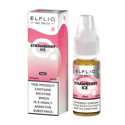 Elf Bar Elfliq Nic Salt - Box of 10-Strawberry Ice *New*-vapeukwholesale