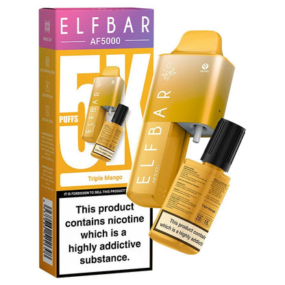 Elfbar AF5000 Puffs Disposable Vape Device - Box of 10-Triple Mango-vapeukwholesale