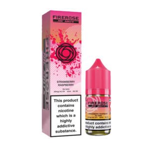 Elux Firerose 5000 Nic Salt E-Liquid 10ml - Box of 10-Strawberry Raspberry-vapeukwholesale