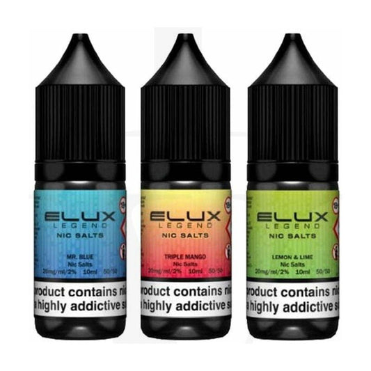 Elux Legend Nic Salts - 10ml E-liquids - Box of 10