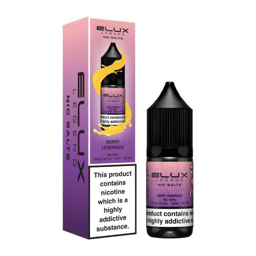 Elux Legend Nic Salts - 10ml E-liquids - Box of 10-Berry Lemonade-vapeukwholesale