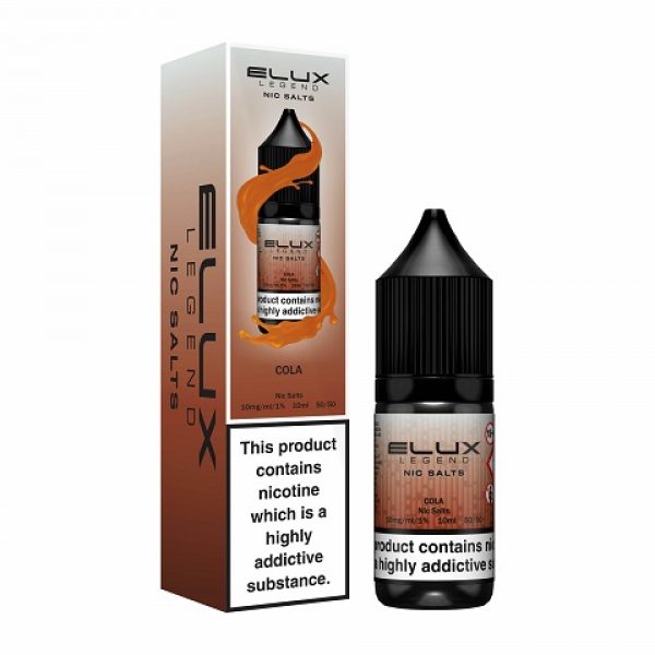 Elux Legend Nic Salts - 10ml E-liquids - Box of 10-Cola-vapeukwholesale