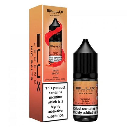 Elux Legend Nic Salts - 10ml E-liquids - Box of 10-Tiger Blood-vapeukwholesale