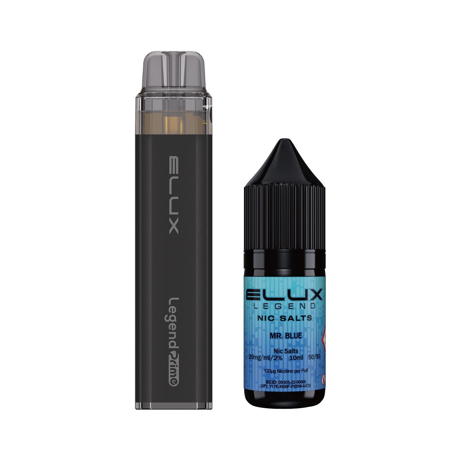 Elux Legend Prime 5000 Refillable Pod Kit ( box of 5 ) - Black - vapeukwholesale