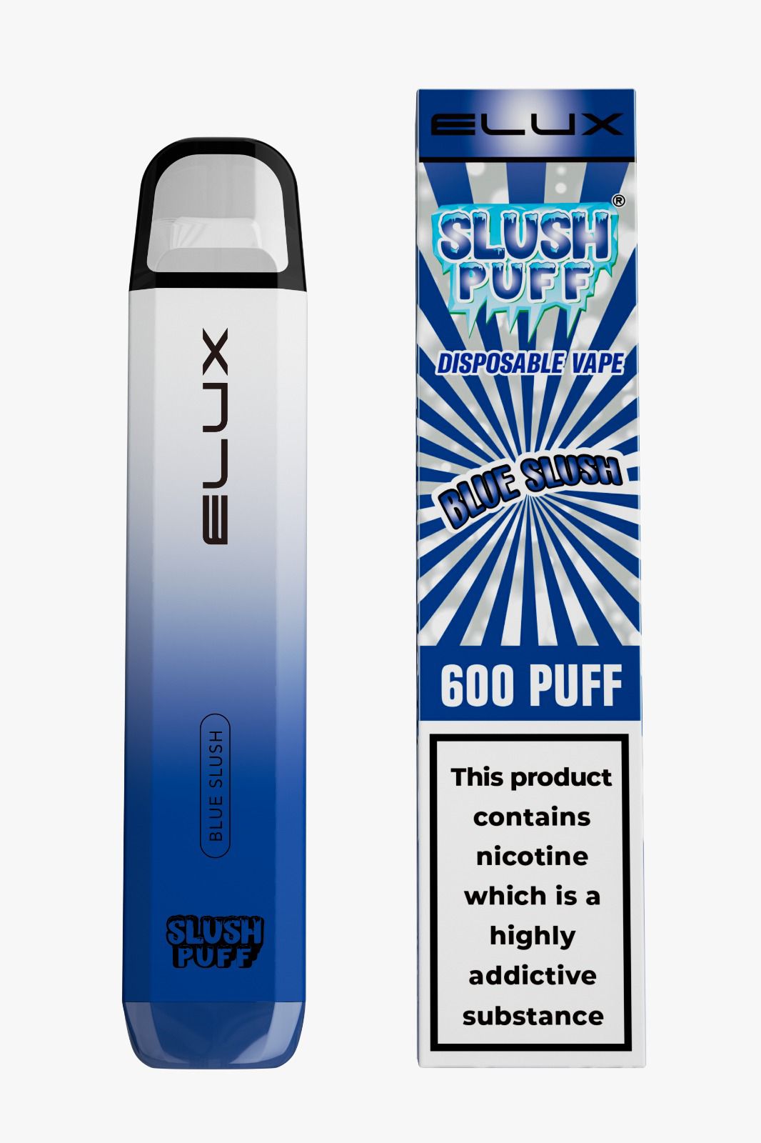 Elux Slush Puff 600 Disposble Pod Kit-Blue Slush-vapeukwholesale