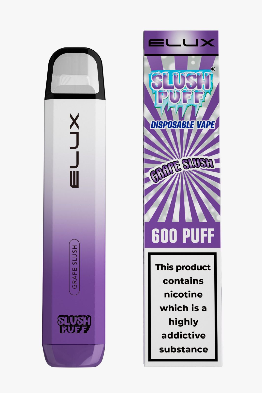 Elux Slush Puff 600 Disposble Pod Kit-Grape Slush-vapeukwholesale