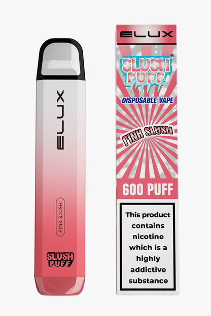 Elux Slush Puff 600 Disposble Pod Kit-Pink Slush-vapeukwholesale