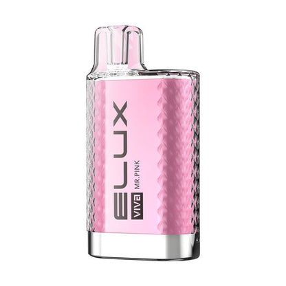 Elux Viva 600 Crystal Disposable Vape Puff Bar Pod Box of 10-Mr Pink-vapeukwholesale