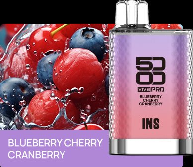 Elux Viva Pro 5000 Puffs Disposable Vape Pod Box of 10-Blueberry Cherry Cranberry-vapeukwholesale