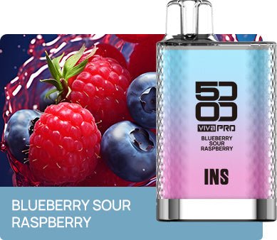 Elux Viva Pro 5000 Puffs Disposable Vape Pod Box of 10-Blueberry Sour Raspberry-vapeukwholesale