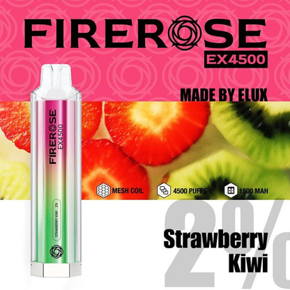 Firerose EX4500 By ELUX | Disposable Vape Pod Box of 10-Strawberry kiwi-vapeukwholesale