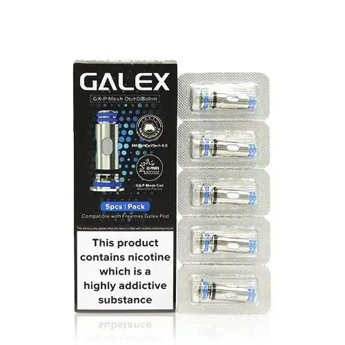 Freemax Galex GX-P Mesh Replacement Coils - Pack of 5-0.8ohm Mesh-vapeukwholesale