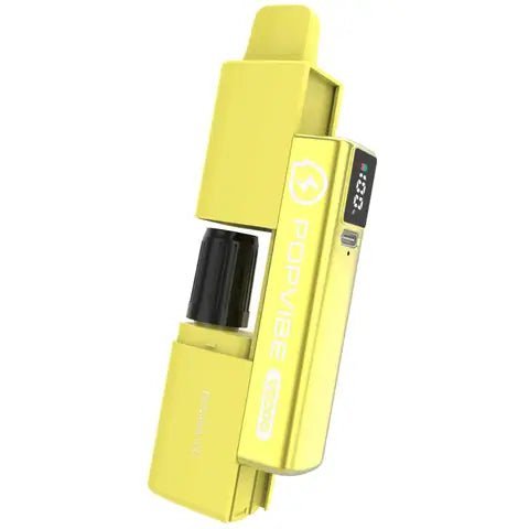 Geekvape Popvibe V5000 Puffs Disposable Vape Box of 5 - Banana Ice - vapeukwholesale