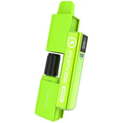 Geekvape Popvibe V5000 Puffs Disposable Vape Box of 5 - Lemon Lime - vapeukwholesale