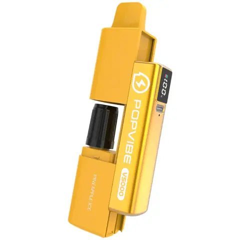 Geekvape Popvibe V5000 Puffs Disposable Vape Box of 5 - Pineapple Ice - vapeukwholesale