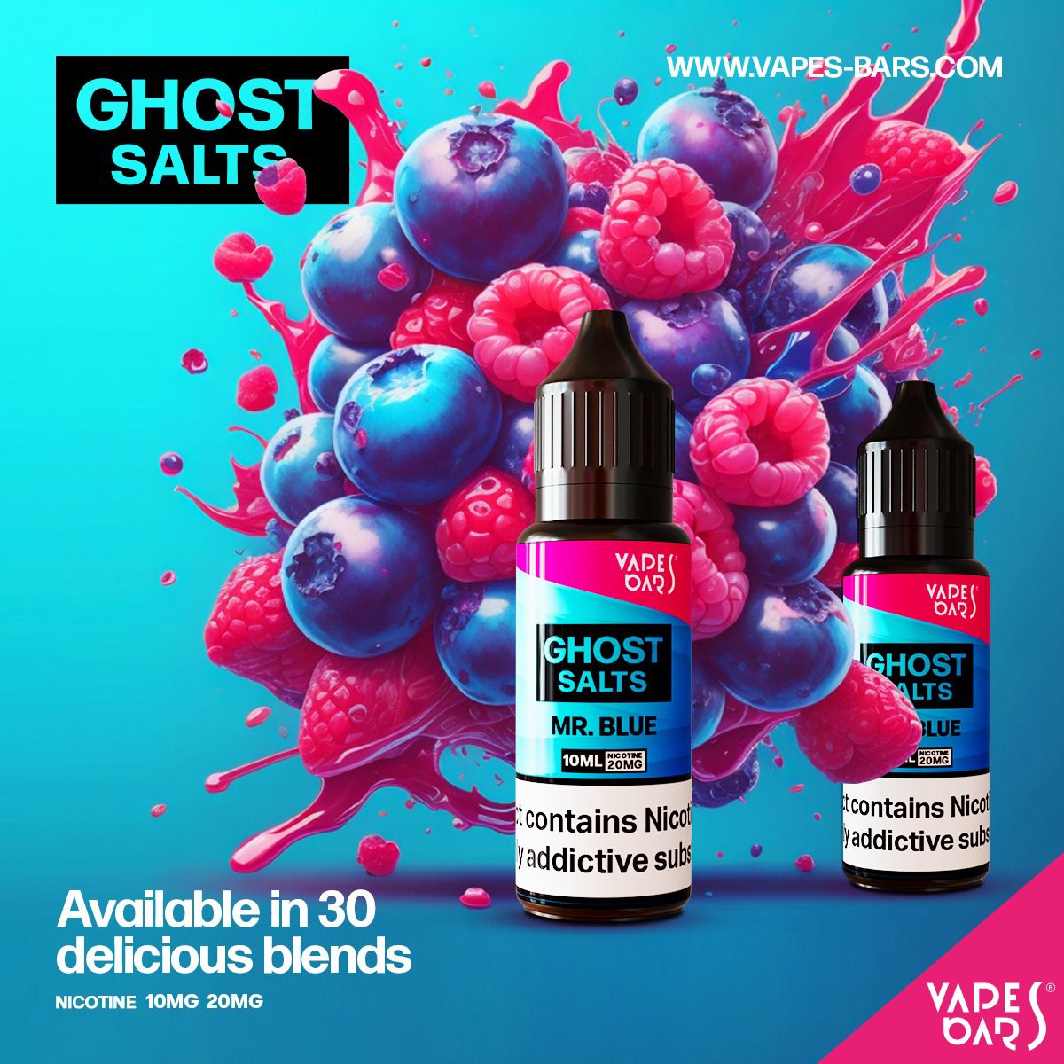 GHOT 3500 Nic Salts 10ml - Box of 10-Mr Blue-vapeukwholesale