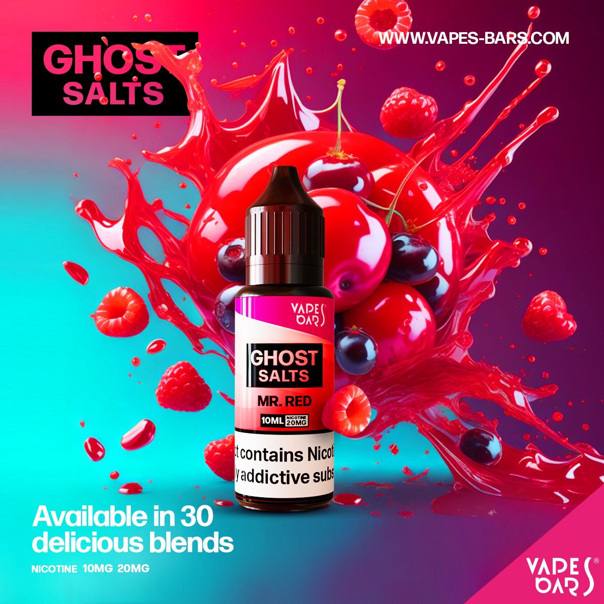 GHOT 3500 Nic Salts 10ml - Box of 10-Mr Red-vapeukwholesale