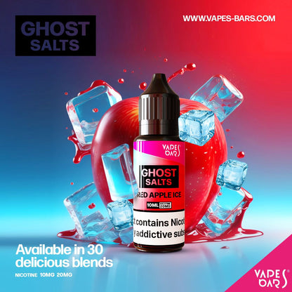 GHOT 3500 Nic Salts 10ml - Box of 10-Red Apple Ice-vapeukwholesale