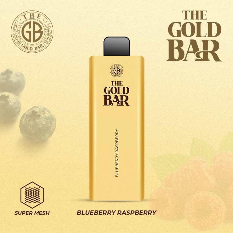 Gold Bar 4500 Disposable Vape Puff Bar Pod Box of 10-Blueberry Raspberry-vapeukwholesale