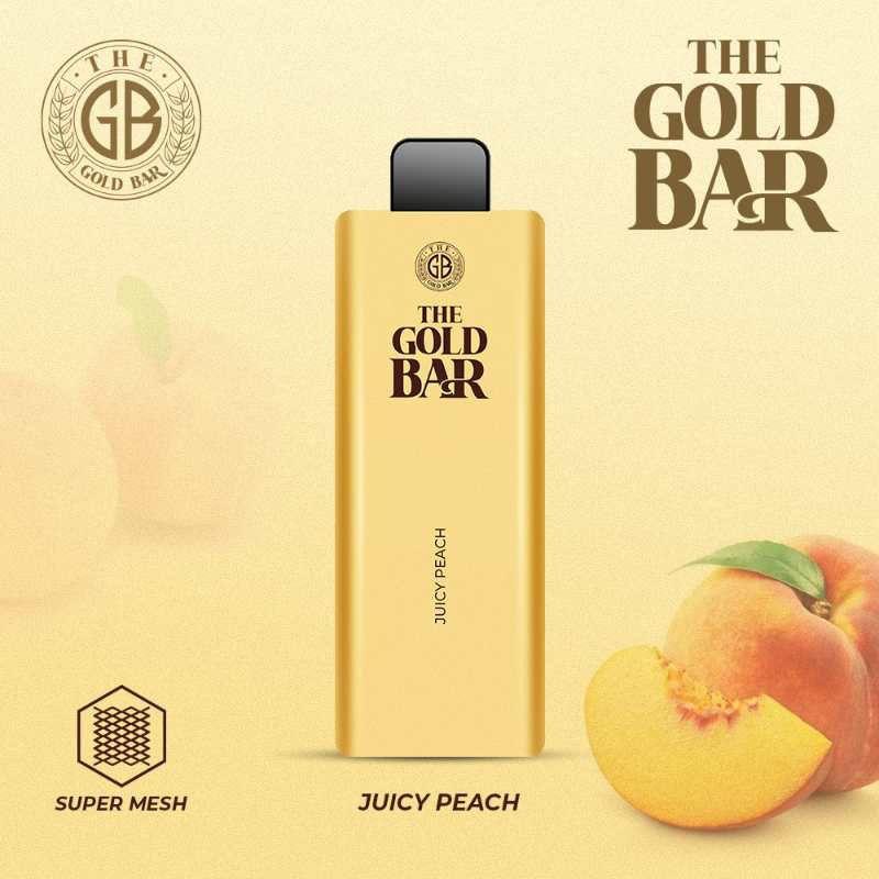 Gold Bar 4500 Disposable Vape Puff Bar Pod Box of 10-Juicy Peach-vapeukwholesale