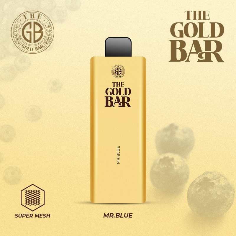 Gold Bar 4500 Disposable Vape Puff Bar Pod Box of 10-Mr Blue-vapeukwholesale