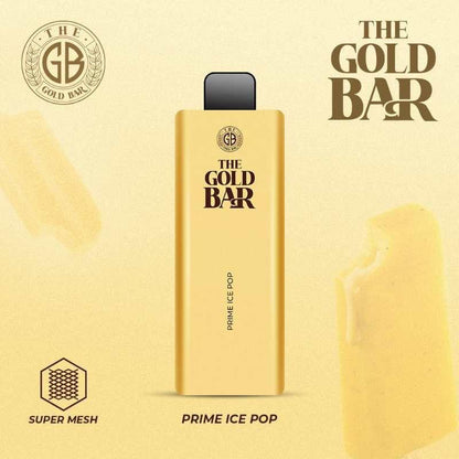 Gold Bar 4500 Disposable Vape Puff Bar Pod Box of 10-Prime Ice Pop-vapeukwholesale