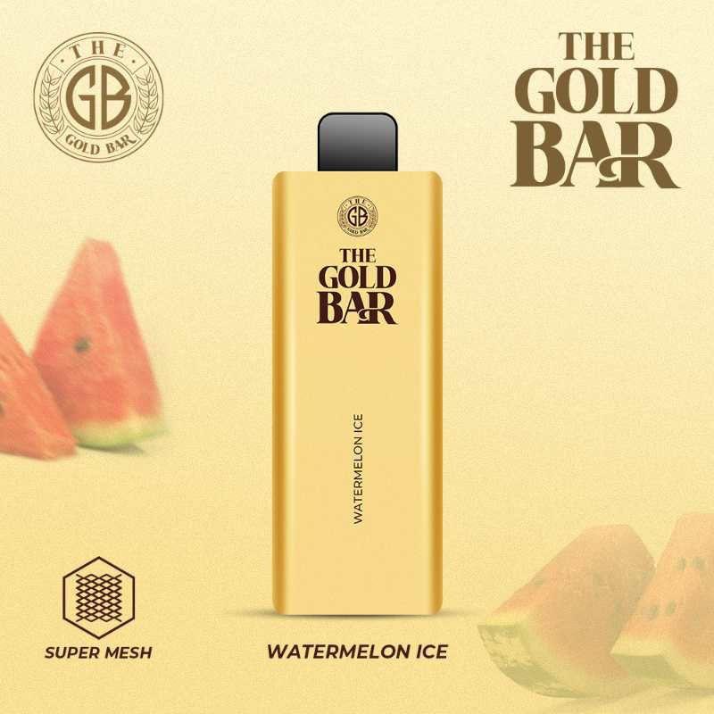 Gold Bar 4500 Disposable Vape Puff Bar Pod Box of 10-Watermelon Ice-vapeukwholesale