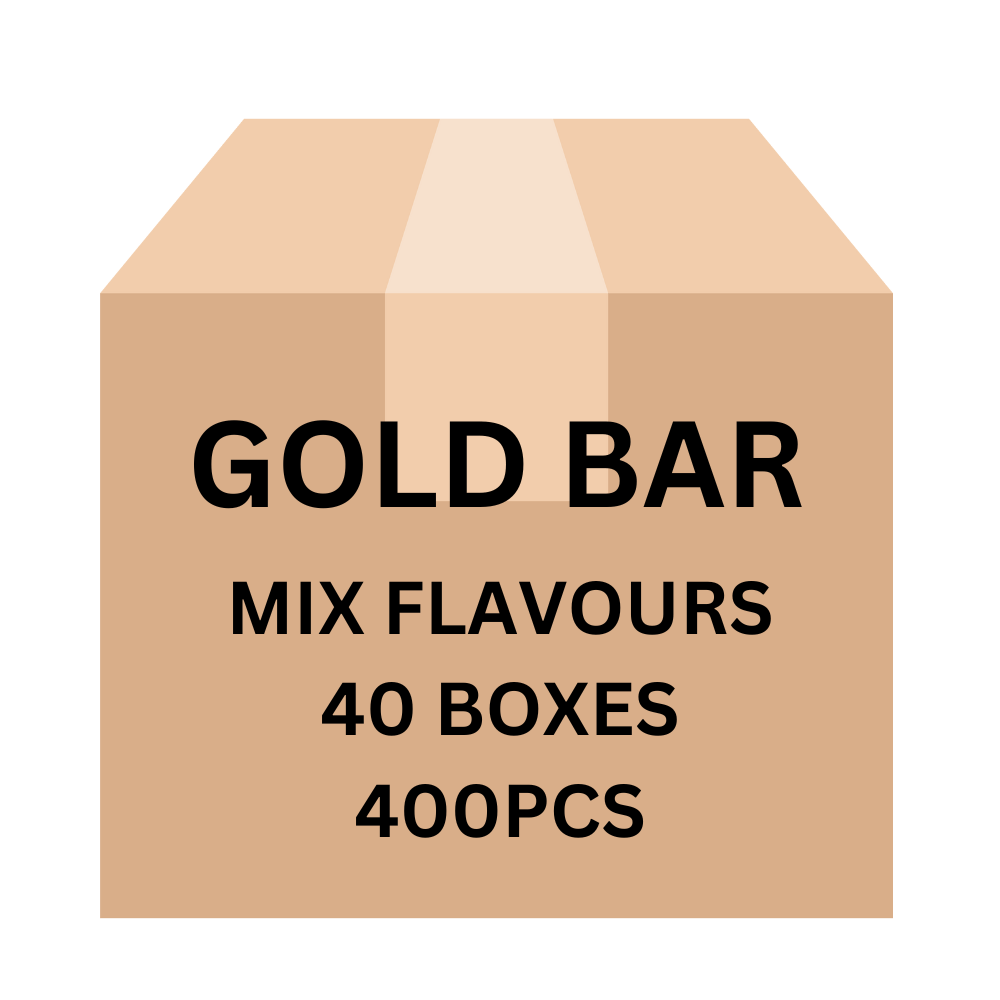 Gold Bar 600 Puffs Mix Flavours Carton (40 boxes ) 400pcs