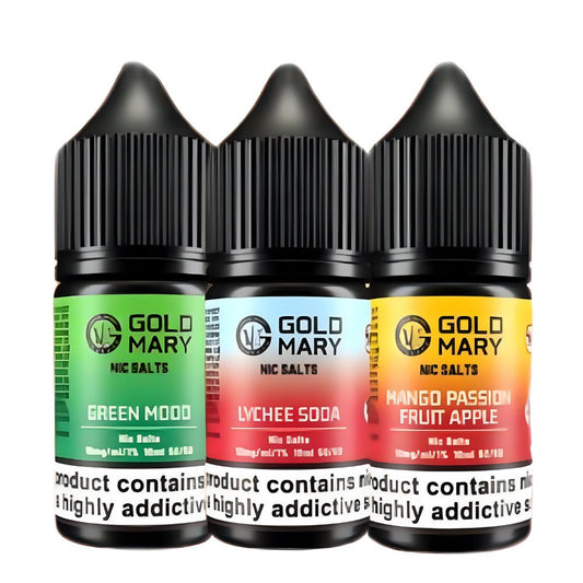 Gold Mary Nic Salts 10ml E-liquids Box of 10