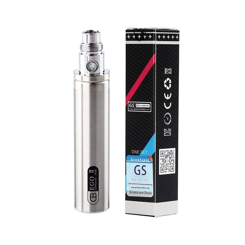 GS EGO II 2200MAH BATTERY-Stainless Steel-vapeukwholesale