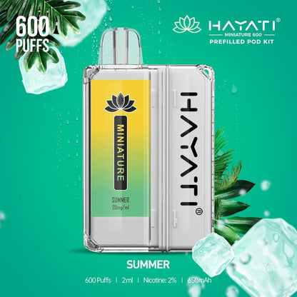 Hayati Miniature 600 Prefilled Pod Kit - Box of 5-Summer-vapeukwholesale