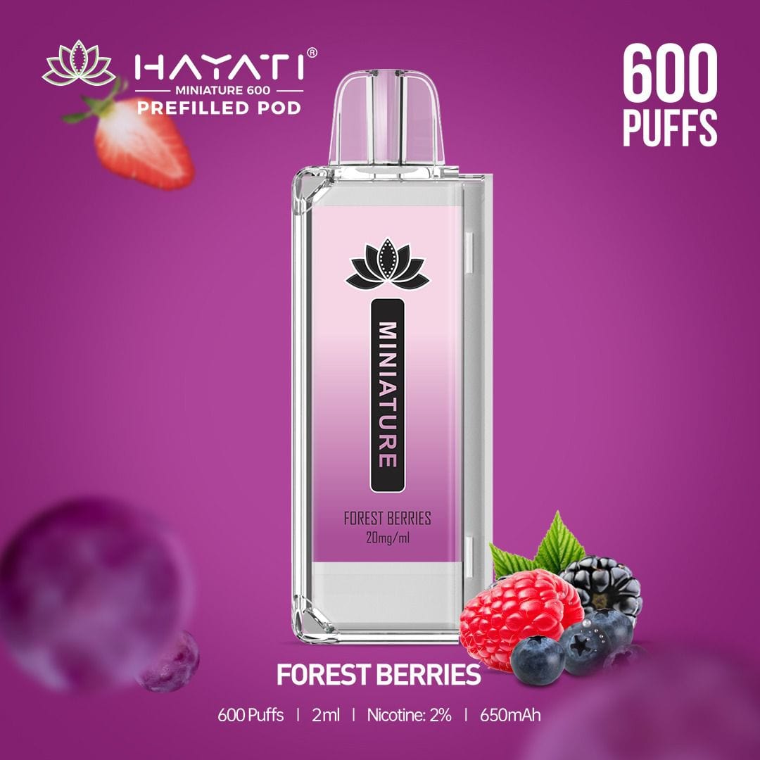 Hayati Miniature 600 Prefilled Replacement Pods - Box of 10-Forest Berries-vapeukwholesale