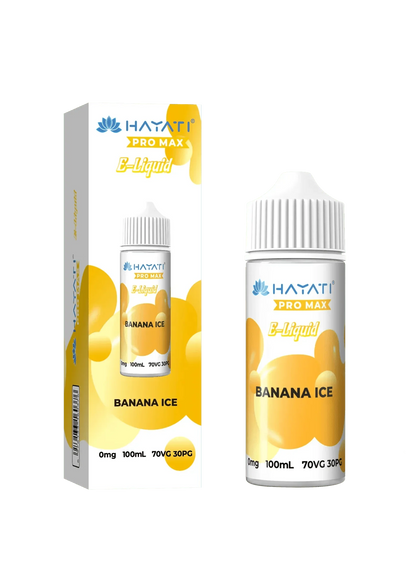 Hayati Pro Max E-liquid 100ml-Banana Ice-vapeukwholesale