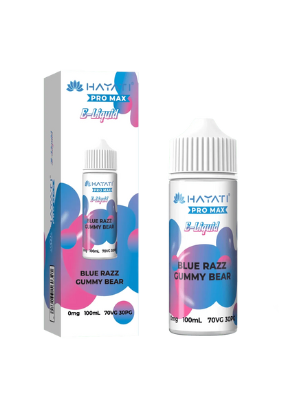 Hayati Pro Max E-liquid 100ml-Blue Razz Gummy Bear-vapeukwholesale