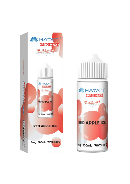 Hayati Pro Max E-liquid 100ml-Red Apple Ice-vapeukwholesale