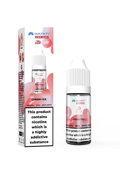 Hayati Pro Max Nic Salt 10ml Box of 10 - Cherry Ice - vapeukwholesale