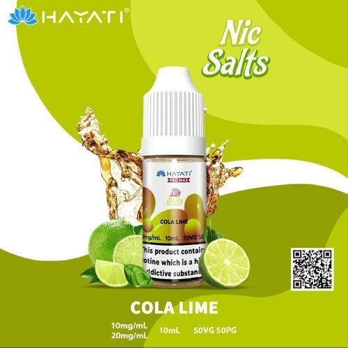 Hayati Pro Max Nic Salt 10ml Box of 10-Cola Lime-vapeukwholesale