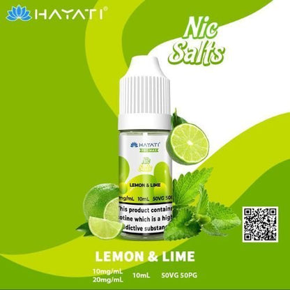 Hayati Pro Max Nic Salt 10ml Box of 10-Lemon & Lime-vapeukwholesale