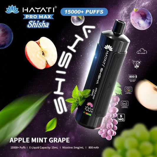 hayati-pro-max-shisha-15000-disposable- vapex wholesalevape-box-of-10